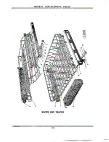 12 - Racks And Tracks parts for Kitchenaid Dishwasher KD21 / from AppliancePartsPros.com