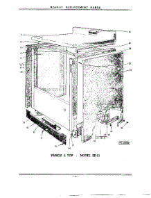 14 - Panels & Top - Kd21 parts for Kitchenaid Dishwasher KD21 / from AppliancePartsPros.com