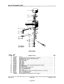 04 - Section parts for Kitchenaid Hot Water Dispenser KHD120 / from AppliancePartsPros.com