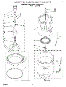 05 - Agitator, Basket And Tub parts for Kitchenaid Washer KAWE570BAL1 / from AppliancePartsPros.com