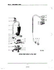 09 - Upper Pump Spray And Fill parts for Kitchenaid Dishwasher KDC16 / from AppliancePartsPros.com