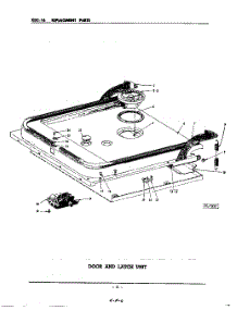 11 - Door And Latch parts for Kitchenaid Dishwasher KDC16 / from AppliancePartsPros.com