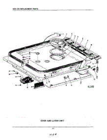 08 - Door And Latch parts for Kitchenaid Dishwasher KDC17A / from AppliancePartsPros.com