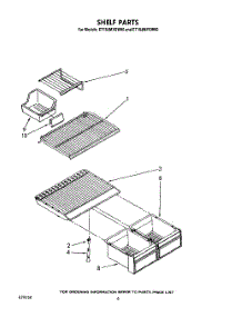 05 - Shelf parts for Whirlpool Refrigerator ET18JMYSG00 / from AppliancePartsPros.com