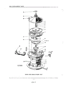 07 - Wash And Drain Pump parts for Kitchenaid Dishwasher KDC38 / from AppliancePartsPros.com