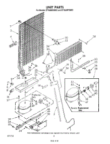 07 - Unit parts for Whirlpool Refrigerator ET18JMYSG02 / from AppliancePartsPros.com