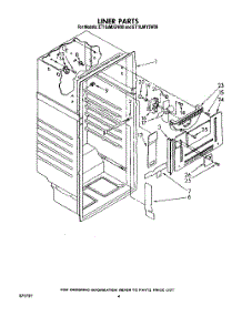 03 - Liner parts for Whirlpool Refrigerator ET18JMYSM00 / from AppliancePartsPros.com