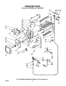 08 - Icemaker parts for Whirlpool Refrigerator ET18JMYSM00 / from AppliancePartsPros.com