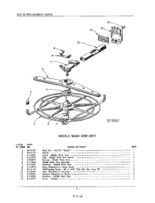 13 - Middle Wash Arm parts for Kitchenaid Dishwasher KDC58 / from AppliancePartsPros.com