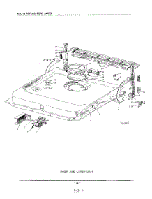 15 - Door And Latch parts for Kitchenaid Dishwasher KDC58 / from AppliancePartsPros.com