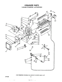 08 - Ice Maker parts for Whirlpool Refrigerator ET18JMYSM01 / from AppliancePartsPros.com