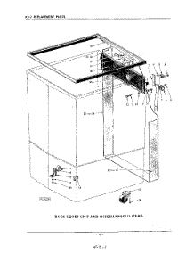 06 - Back Cover And Miscellaneous parts for Kitchenaid Dishwasher KDC7 / from AppliancePartsPros.com