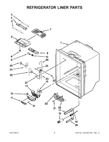 03 - Refrigerator Liner Parts parts for Kitchenaid Refrigerator KRFC90100B5 / from AppliancePartsPros.com