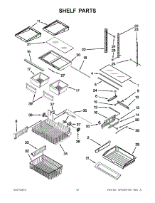 06 - Shelf Parts parts for Kitchenaid Refrigerator KRFC90100B5 / from AppliancePartsPros.com