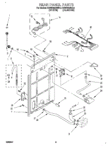 02 - Rear Panel parts for Kitchenaid Washer KAWE665BAL0 / from AppliancePartsPros.com