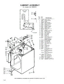 02 - Cabinet parts for Whirlpool Washer LFA3000W0 / from AppliancePartsPros.com