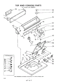 04 - Top And Console parts for Whirlpool Washer LFA3000W0 / from AppliancePartsPros.com