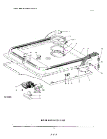 17 - Door And Latch parts for Kitchenaid Dishwasher KDD67 / from AppliancePartsPros.com