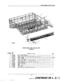 14 - Upper Rack And Track parts for Kitchenaid Dishwasher KDD67B / from AppliancePartsPros.com