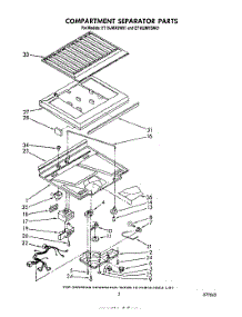 04 - Compartment Separator parts for Whirlpool Refrigerator ET18JMYSN01 / from AppliancePartsPros.com
