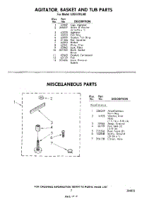 07 - Miscellaneous parts for Whirlpool Washer LB5510XLN0 / from AppliancePartsPros.com