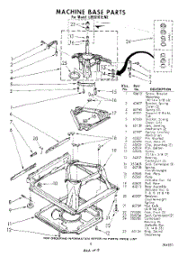 09 - Machine Base parts for Whirlpool Washer LB5510XLN0 / from AppliancePartsPros.com