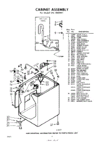 02 - Cabinet parts for Whirlpool Washer LFA3000W1 / from AppliancePartsPros.com