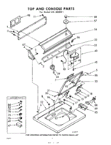 04 - Top And Console parts for Whirlpool Washer LFA3000W1 / from AppliancePartsPros.com