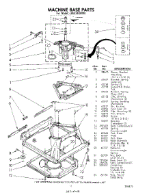 11 - Machine Base parts for Whirlpool Washer LB5520XKW0 / from AppliancePartsPros.com