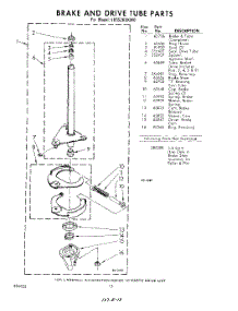 12 - Brake And Drive Tube parts for Whirlpool Washer LB5520XKW0 / from AppliancePartsPros.com