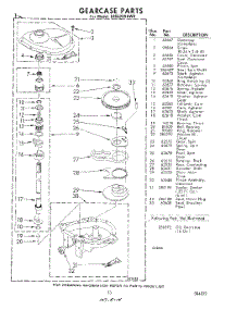 13 - Gear Case parts for Whirlpool Washer LB5520XKW0 / from AppliancePartsPros.com