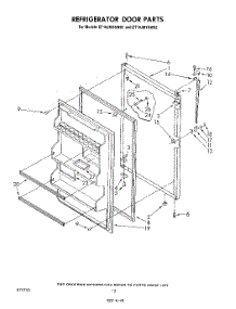 09 - Refrigerator Door , Not Illustrated parts for Whirlpool Refrigerator ET18JMYSN02 / from AppliancePartsPros.com