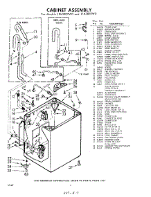 02 - Cabinet parts for Whirlpool Washer LFA3800W0 / from AppliancePartsPros.com