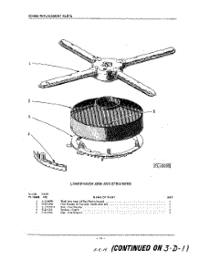14 - Lower Wash Arm And Strainers parts for Kitchenaid Dishwasher KDD68B / from AppliancePartsPros.com