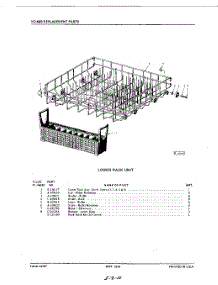 24 - Lower Rack parts for Kitchenaid Dishwasher KDD68B / from AppliancePartsPros.com