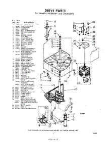 03 - Drive parts for Whirlpool Washer LFA3800W1 / from AppliancePartsPros.com