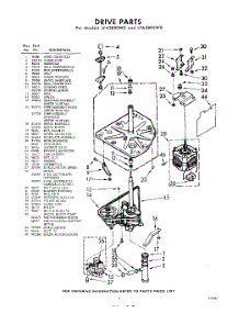 03 - Drive parts for Whirlpool Washer LFA3805W0 / from AppliancePartsPros.com