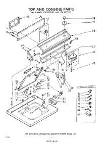 04 - Top And Console parts for Whirlpool Washer LFA3805W0 / from AppliancePartsPros.com