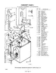02 - Cabinet parts for Whirlpool Washer LDA3000W3 / from AppliancePartsPros.com