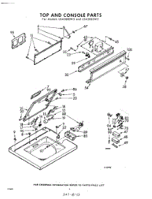 04 - Top And Console parts for Whirlpool Washer LDA3000W3 / from AppliancePartsPros.com