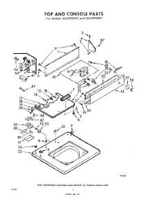 04 - Top And Console parts for Whirlpool Washer LDA3005W0 / from AppliancePartsPros.com