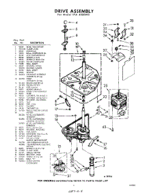 03 - Drive parts for Whirlpool Washer LFA4000W0 / from AppliancePartsPros.com