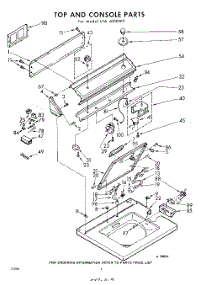 04 - Top And Console parts for Whirlpool Washer LFA4000W0 / from AppliancePartsPros.com