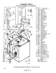 02 - Cabinet parts for Whirlpool Washer LDA3005W1 / from AppliancePartsPros.com
