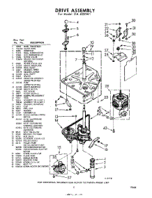 03 - Drive parts for Whirlpool Washer LFA4000W1 / from AppliancePartsPros.com