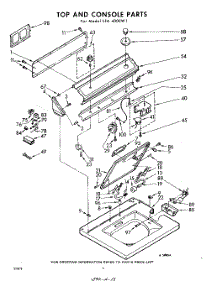 04 - Top And Console parts for Whirlpool Washer LFA4000W1 / from AppliancePartsPros.com