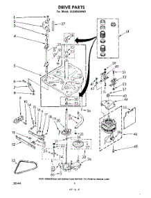 04 - Drive parts for Whirlpool Washer LA3000XKW0 / from AppliancePartsPros.com