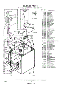 02 - Cabinet parts for Whirlpool Washer LDA3005W2 / from AppliancePartsPros.com