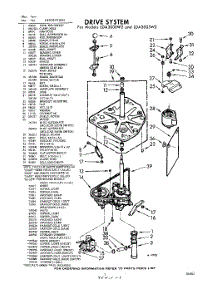 03 - Drive parts for Whirlpool Washer LDA3005W2 / from AppliancePartsPros.com