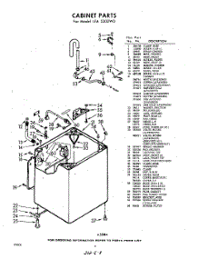 02 - Cabinet parts for Whirlpool Washer LFA5300W0 / from AppliancePartsPros.com